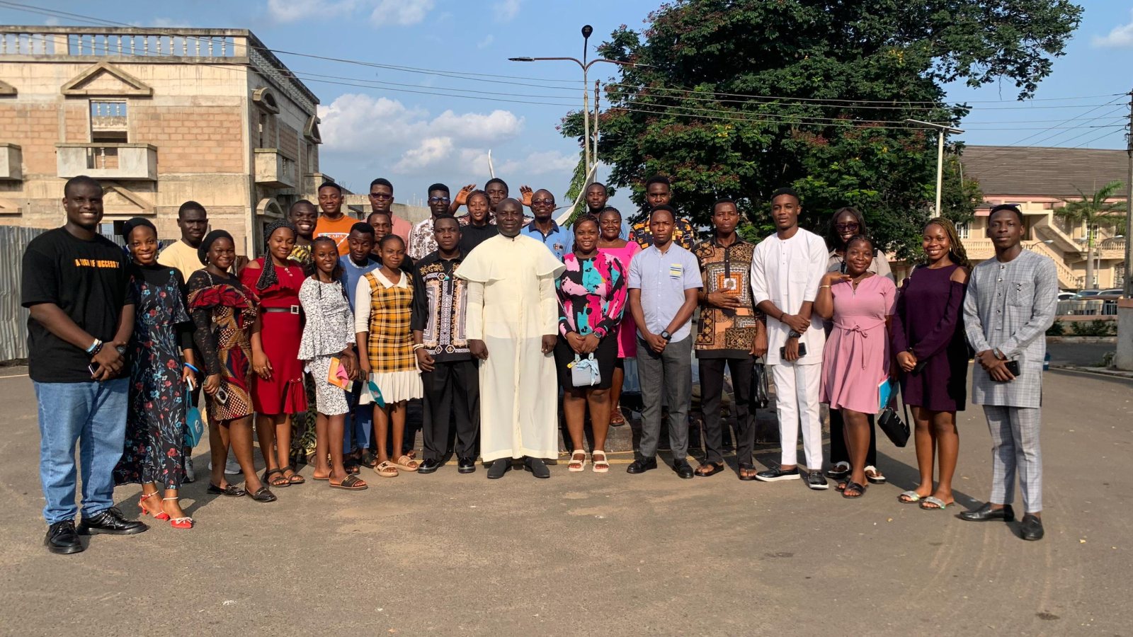 NFCS Enugu Diocese members with the Diocesan Chaplain